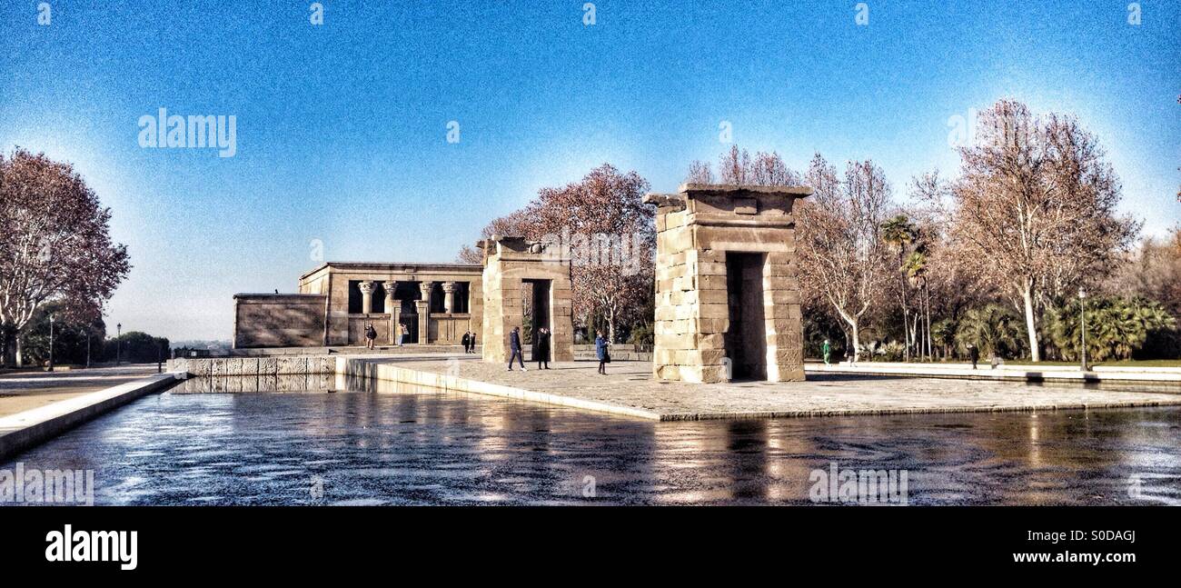 Temple of Debod in Madrid, Spain - Smartphone Captured Stock Image