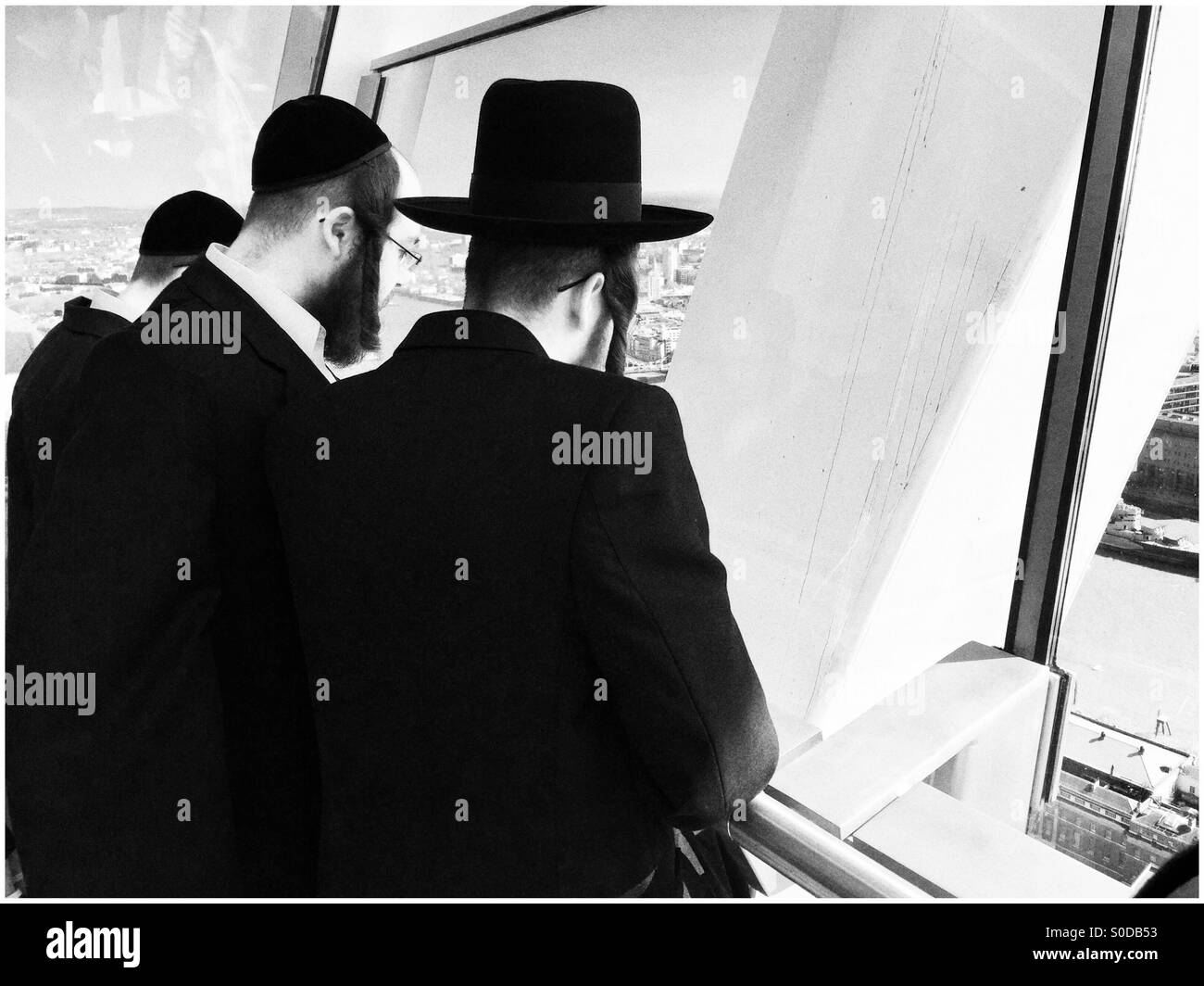 Hasidic Orthodox Jews,London,England Stock Photo