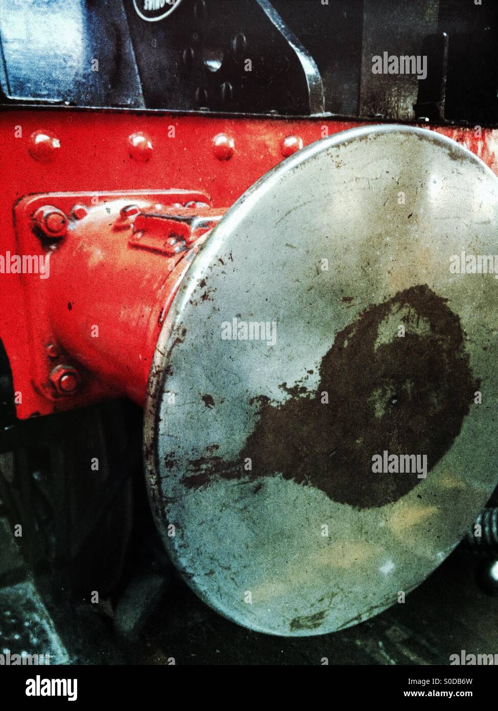 Buffer of a steam locomotive - Smartphone Captured Stock Image