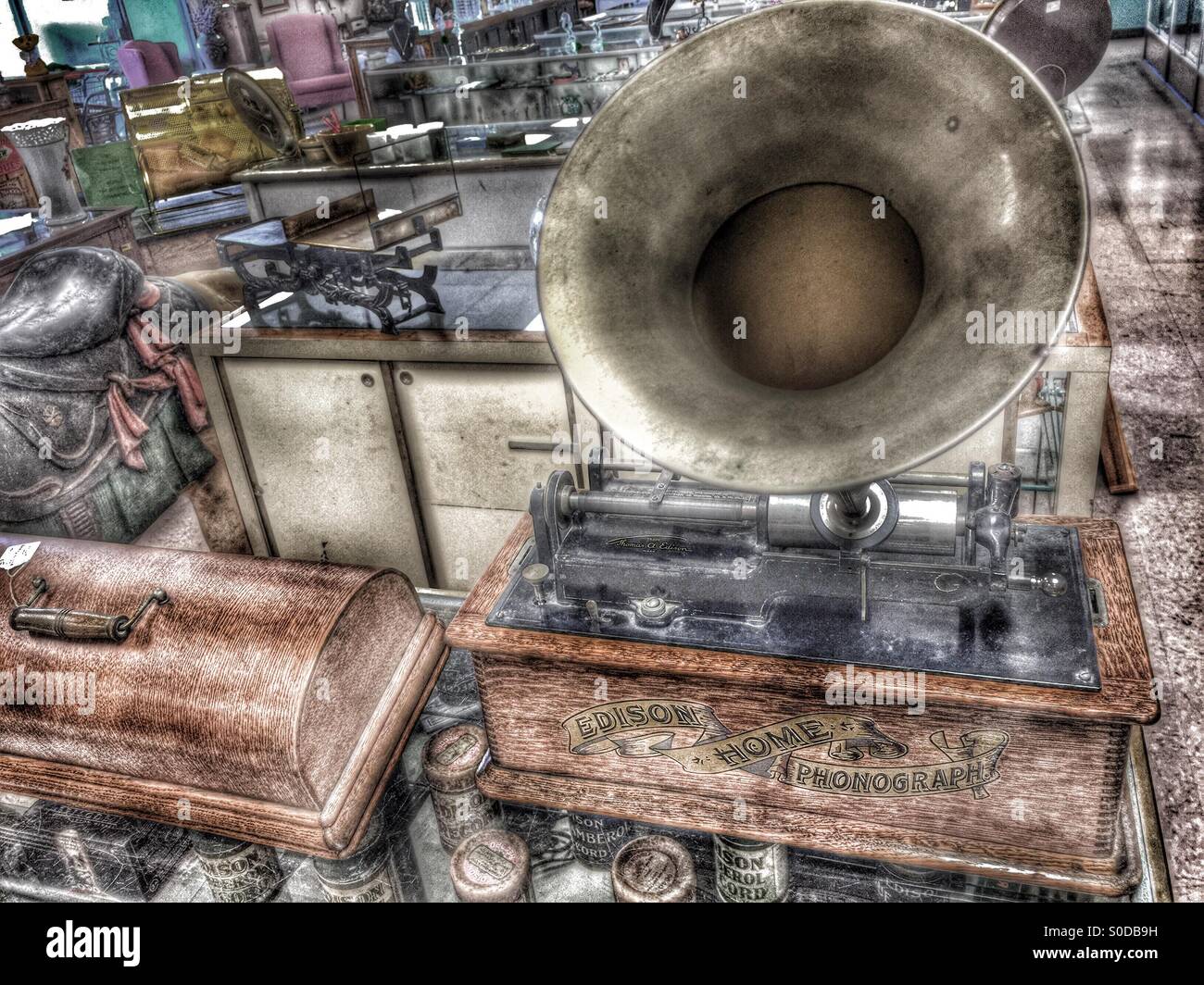 Edison phonograph hi-res stock photography and images - Alamy