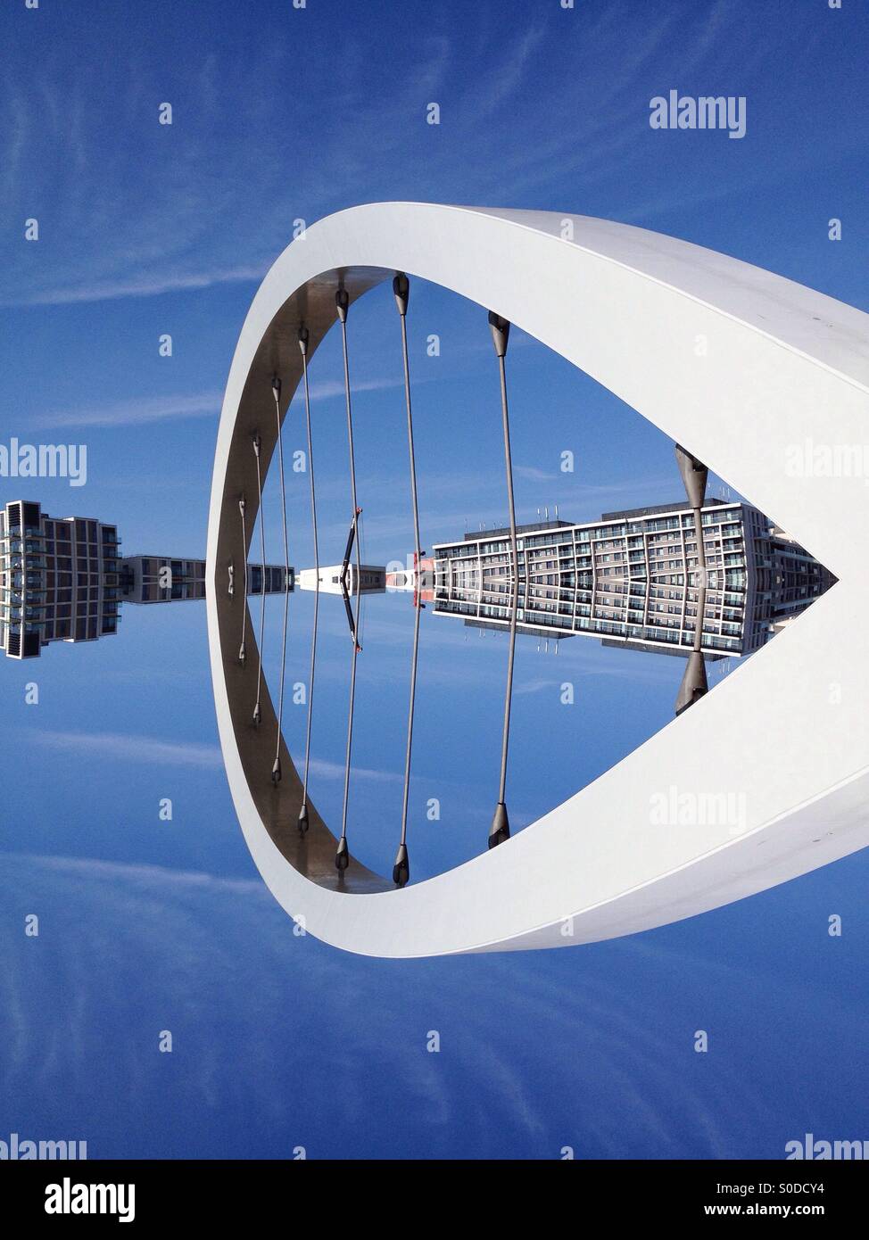 Stratford Rail Bridge - Smartphone Captured Stock Image