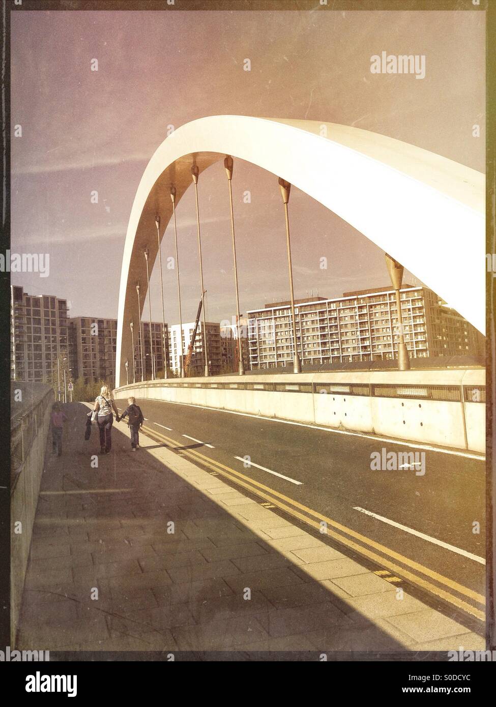 New Rail Bridge at Stratford - Smartphone Captured Stock Image