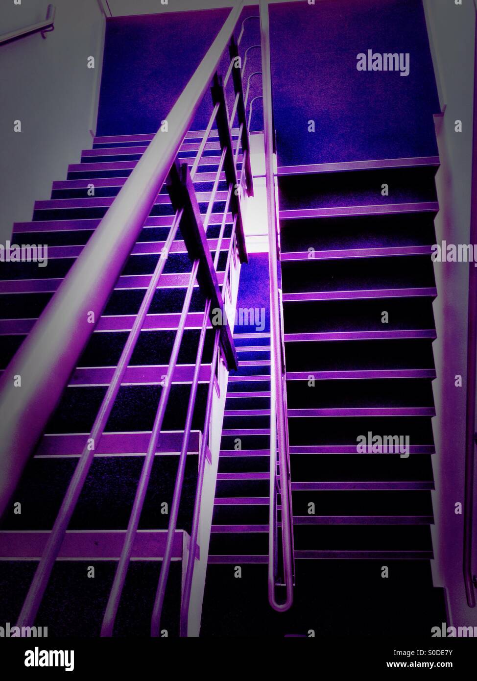 Stairwell at the office. - Smartphone Captured Stock Image