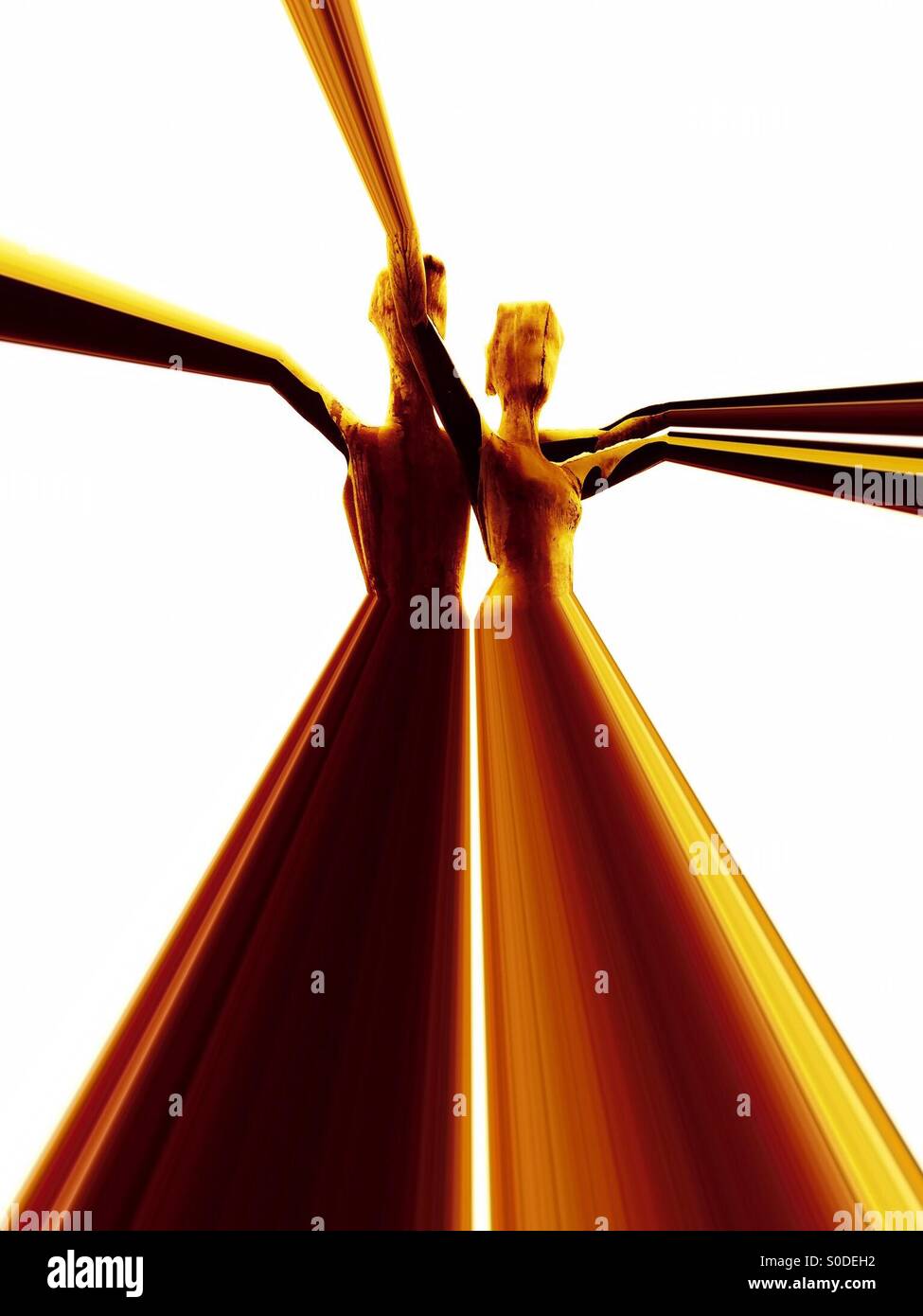 Stylish man woman - Smartphone Captured Stock Image