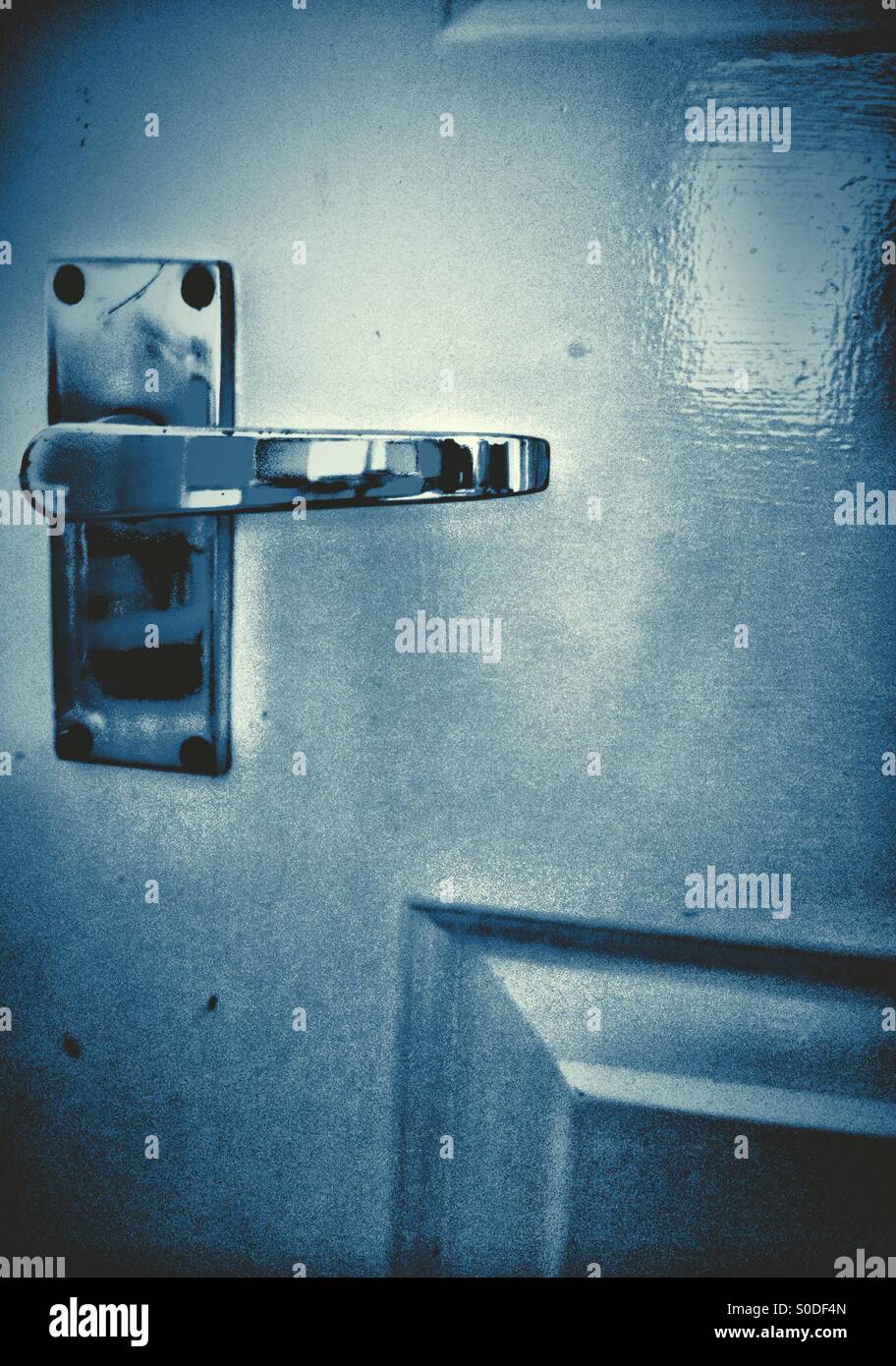 An internal door handle. - Smartphone Captured Stock Image