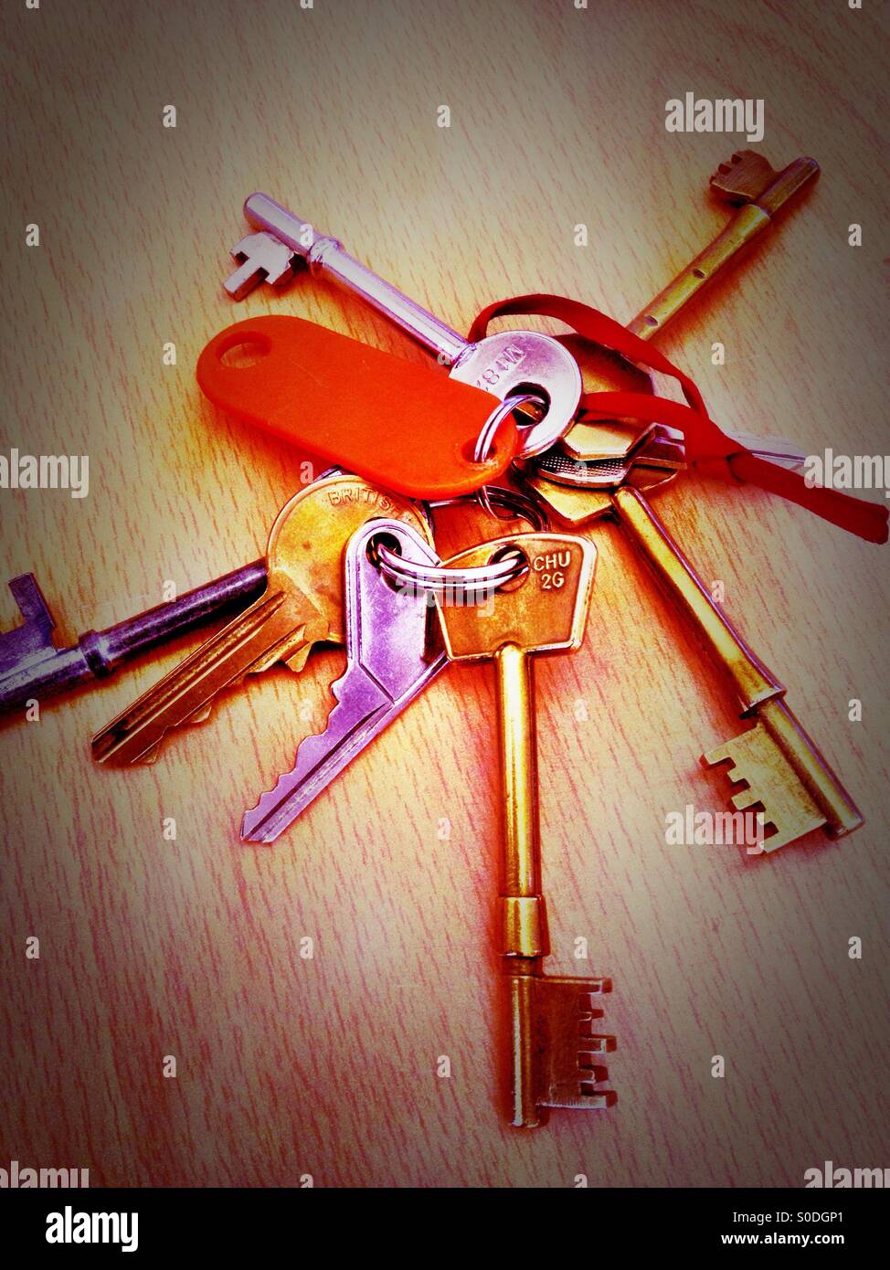 A bunch of keys. Stock Photo