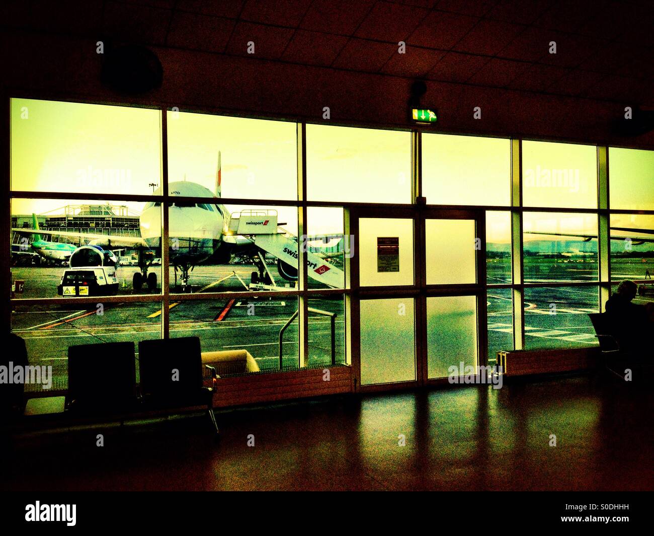 Departure lounge Dublin Airport Stock Photo Alamy