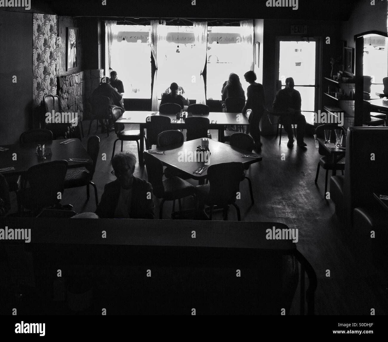 Cafe interior - Smartphone Captured Stock Image