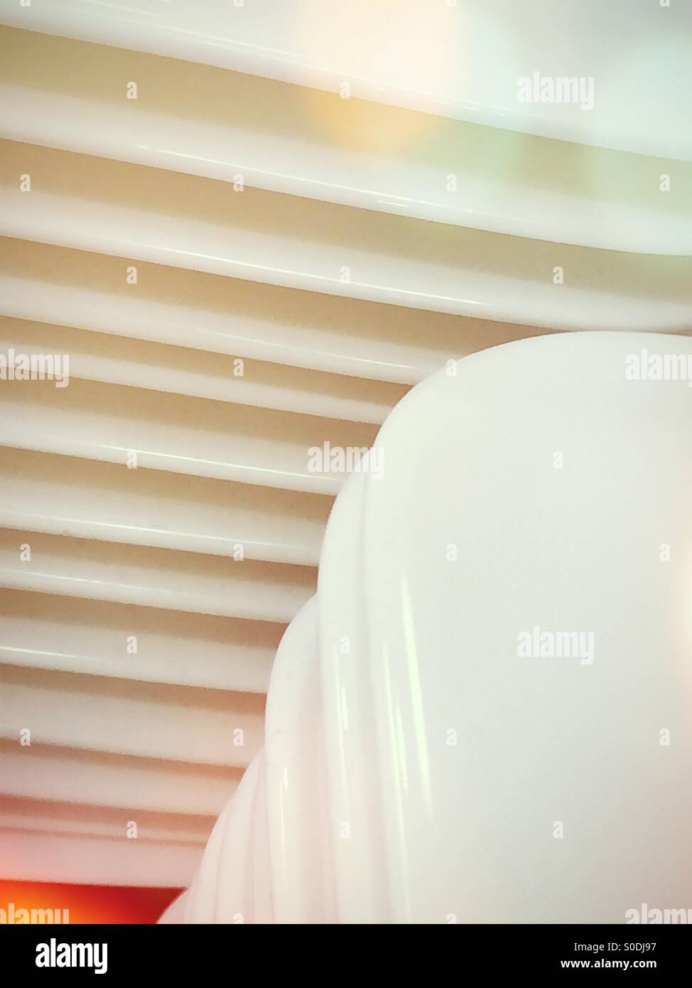 White Plates - Smartphone Captured Stock Image