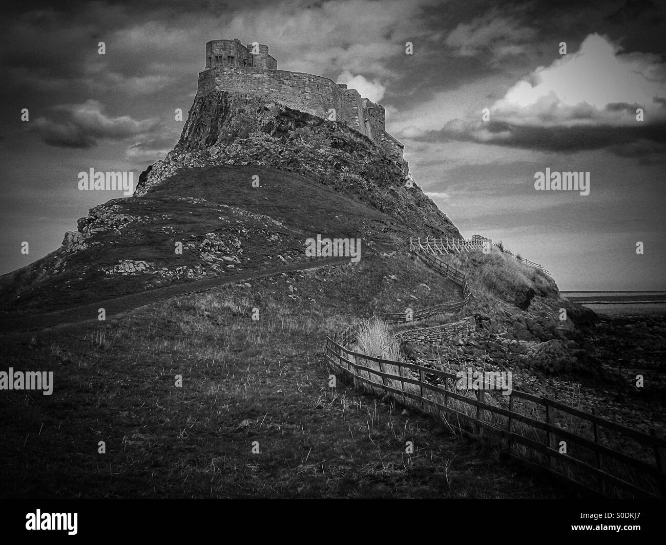 Hill with a castle Black and White Stock Photos & Images - Alamy