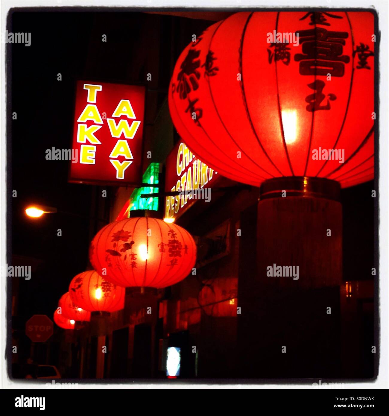 Chinese Takeaway - Smartphone Captured Stock Image