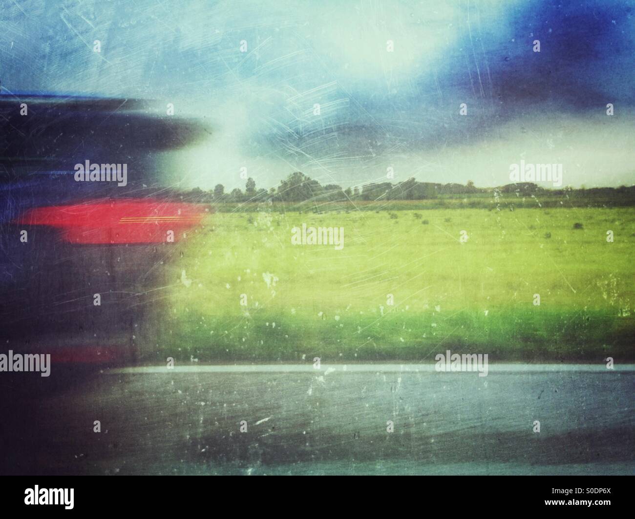 Passing through the lens - Smartphone Captured Stock Image