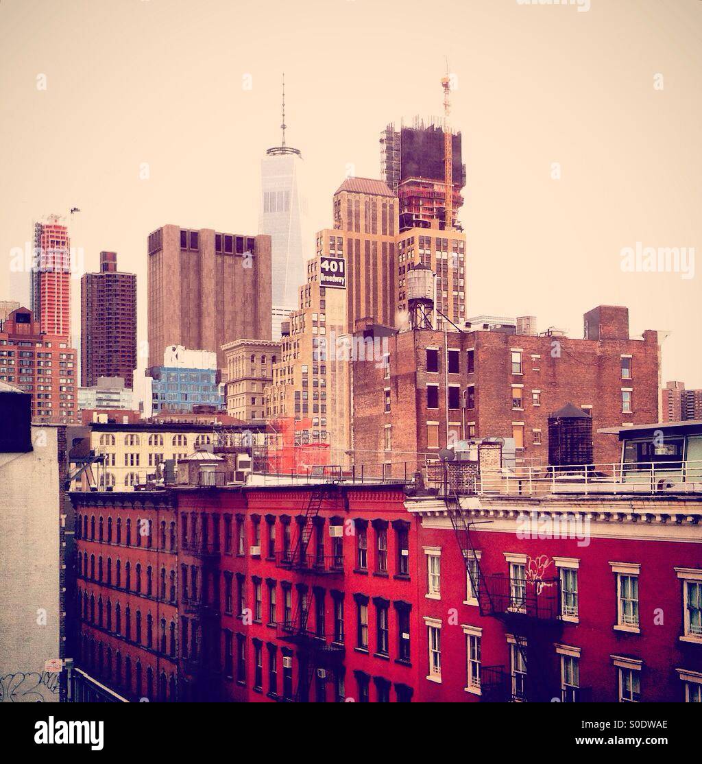 View on Freedom Tower, new york city - Smartphone Captured Stock Image