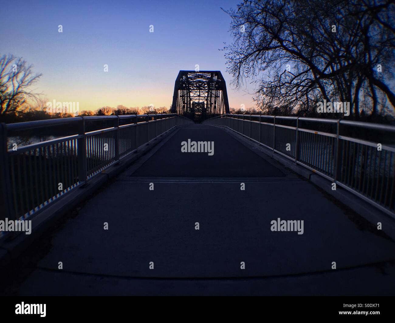 Winnipeg Bridge DriveIn Stock Photo Alamy