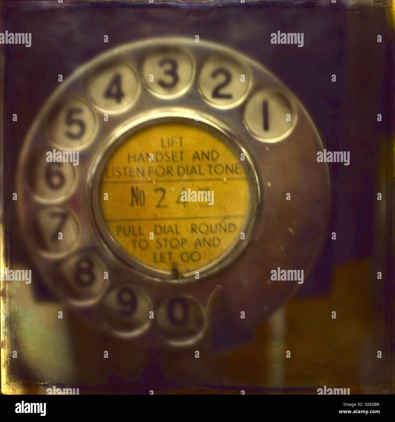 Old phone number dial Stock Photo Alamy
