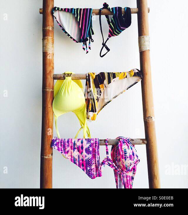 Bathing suits drying Stock Photo Alamy