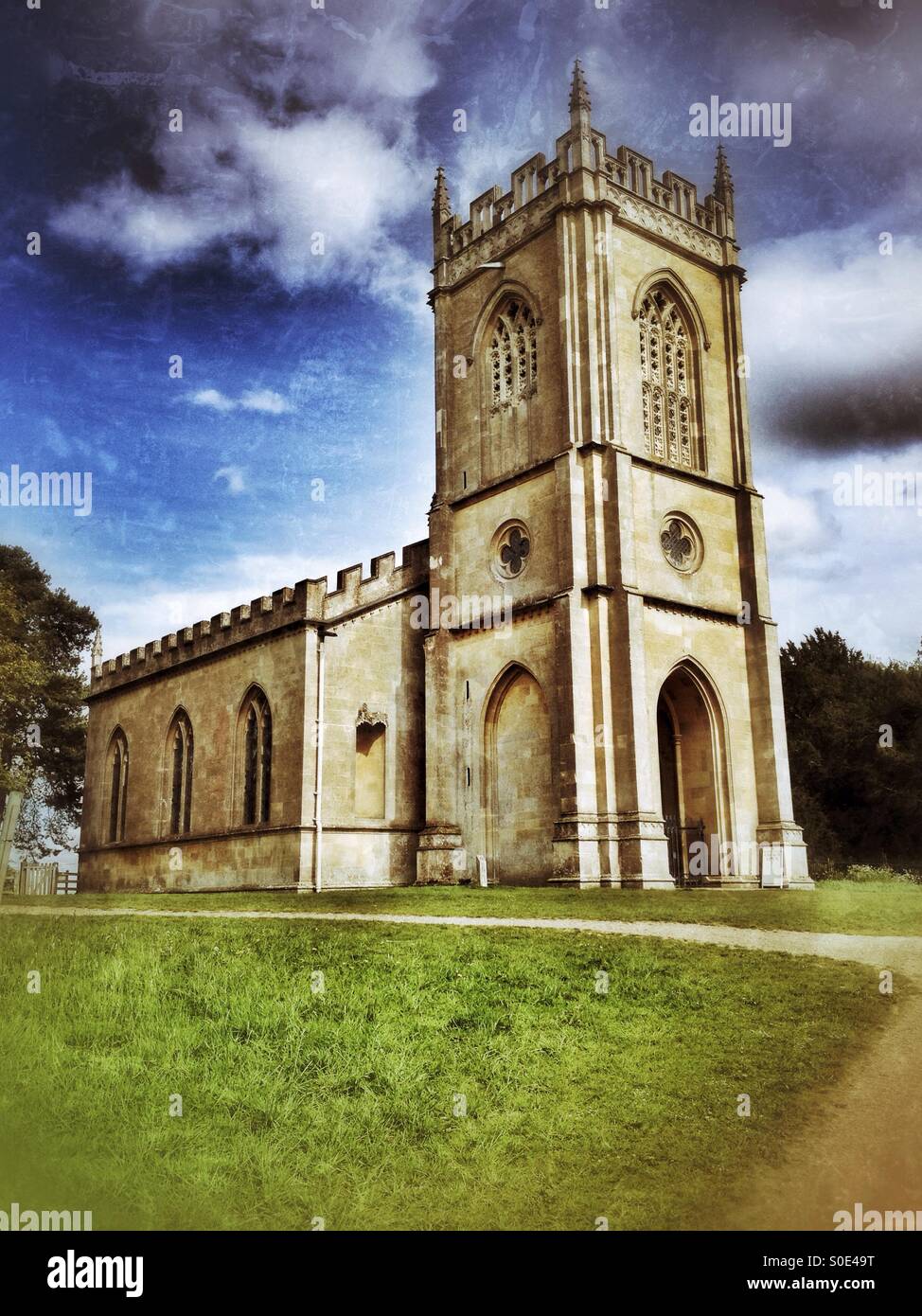 Croome Court Church, Worcestershire, England, UK - Smartphone Captured Stock Image