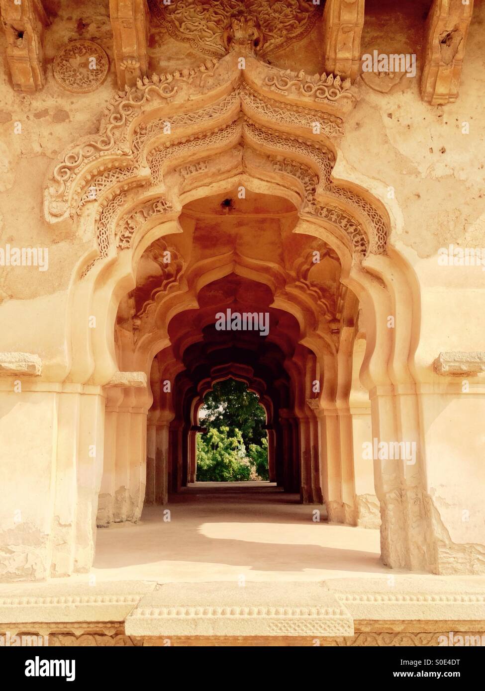 Carved archway - Smartphone Captured Stock Image
