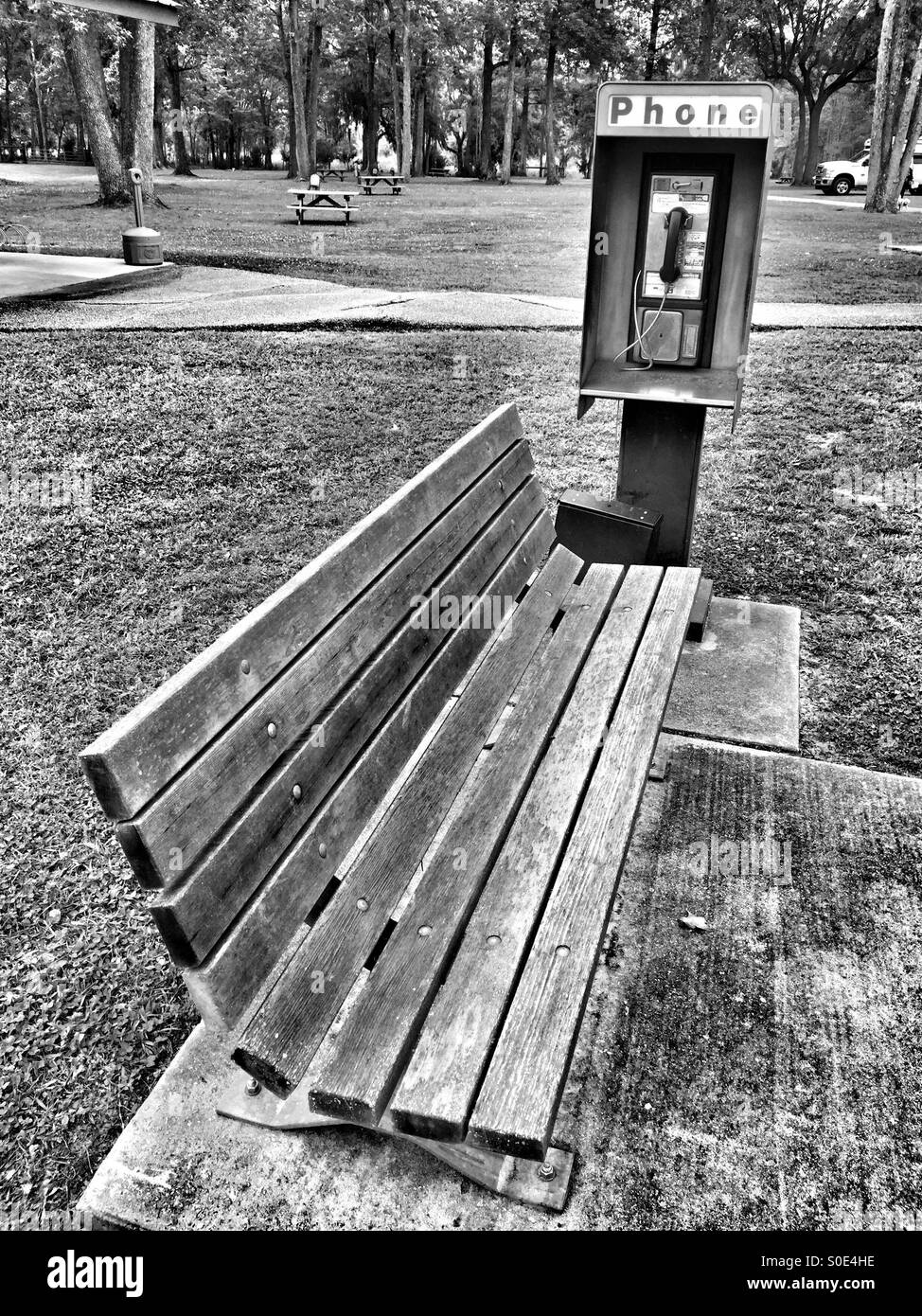 Empty phone box Stock Photo