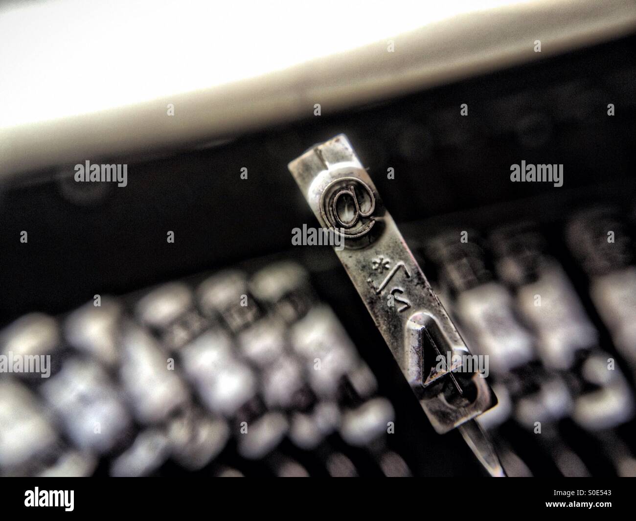 Typewriter key sign Stock Photo Alamy