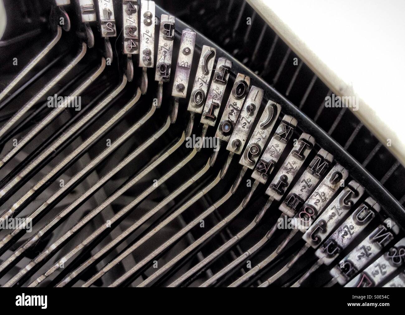 Typewriter keys - Smartphone Captured Stock Image