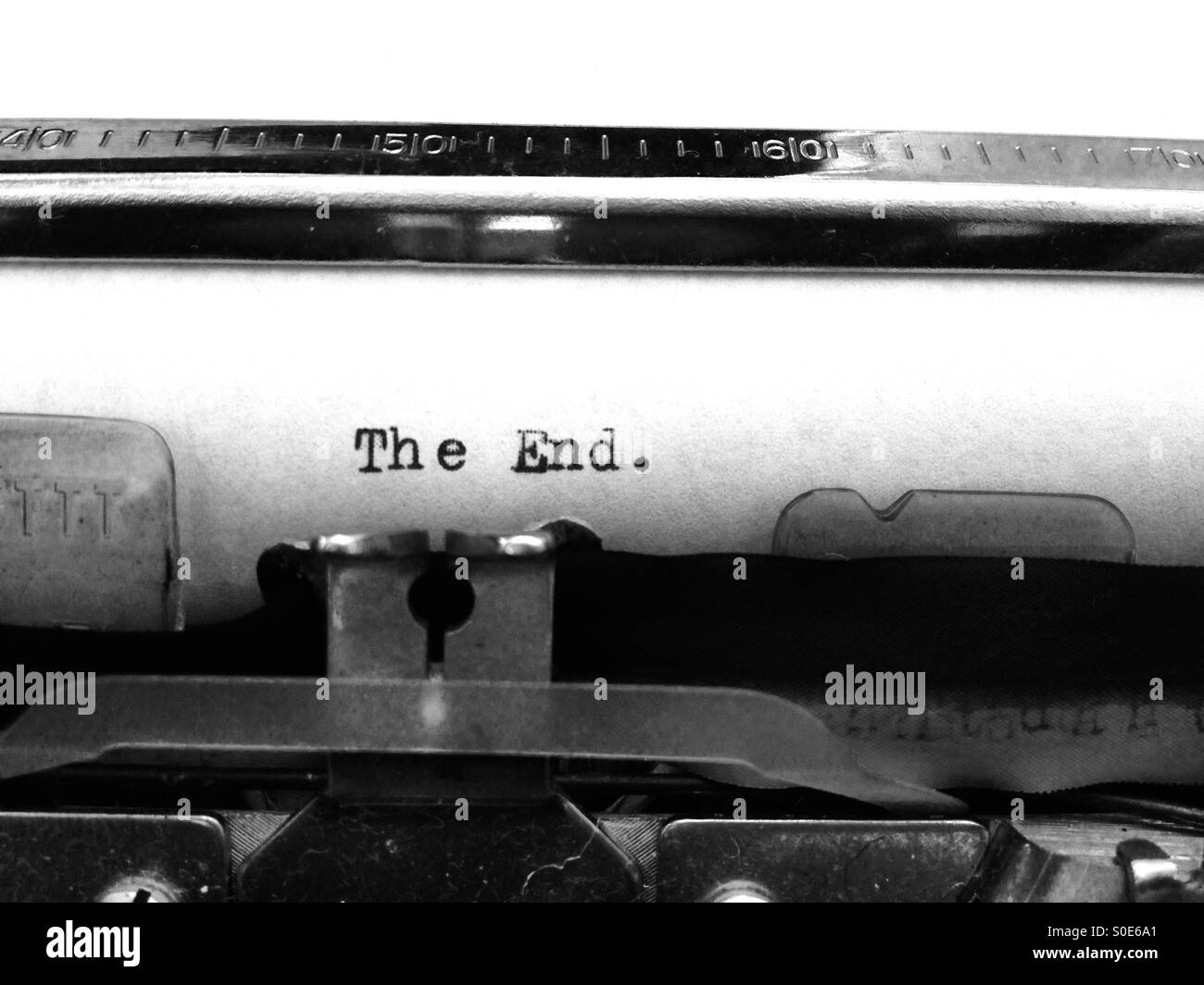 Typewriter with the words The End - Smartphone Captured Stock Image