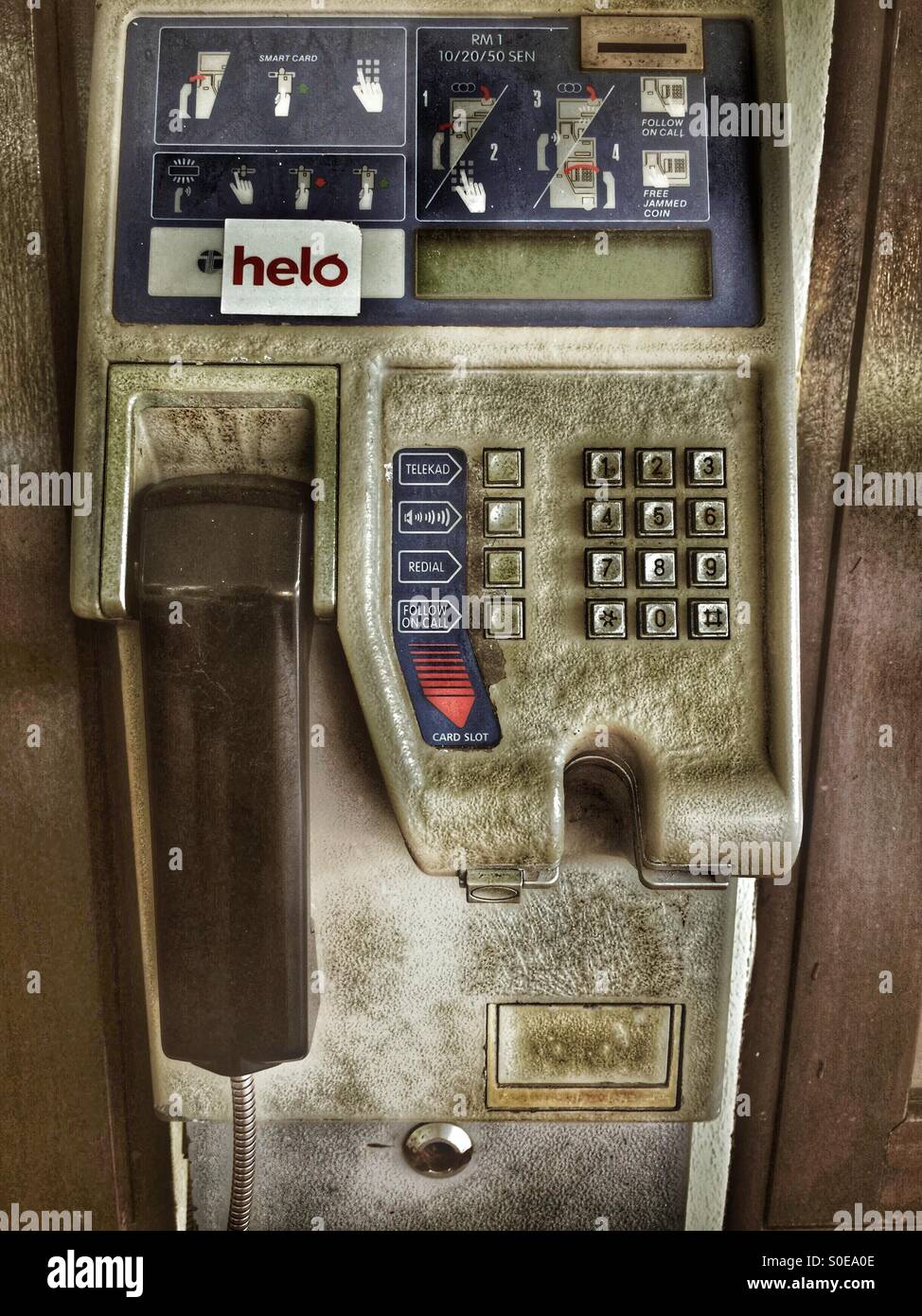An old telephone box. - Smartphone Captured Stock Image