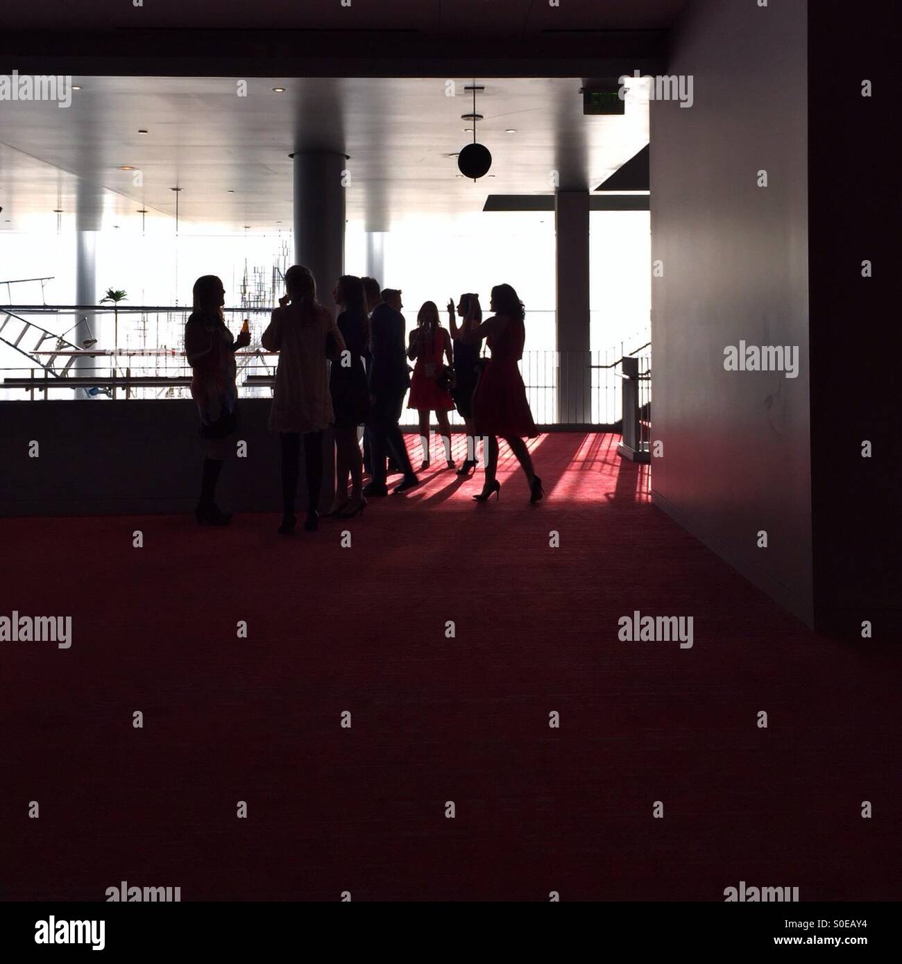 In the theater - Smartphone Captured Stock Image