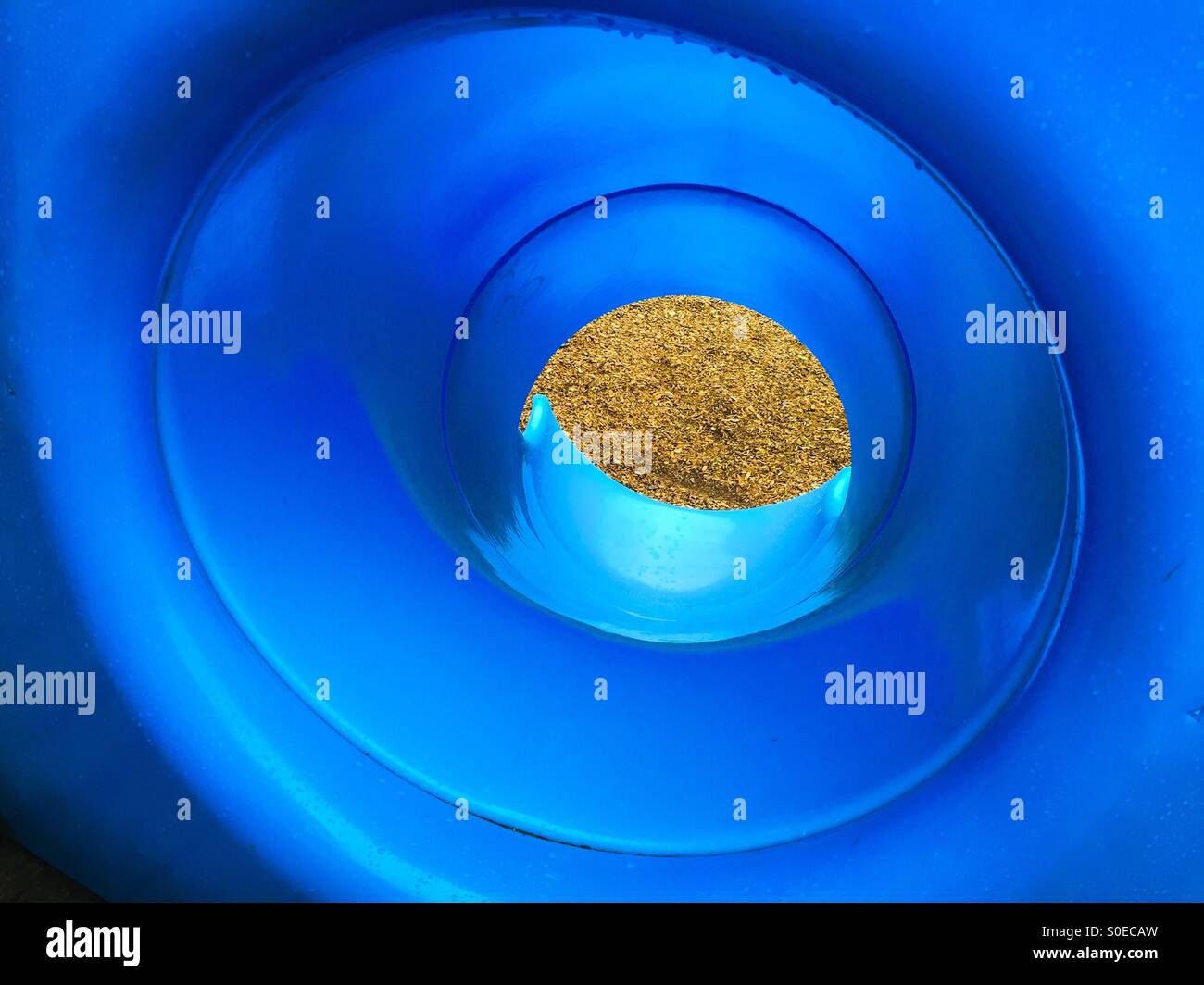 Blue Circles - Smartphone Captured Stock Image