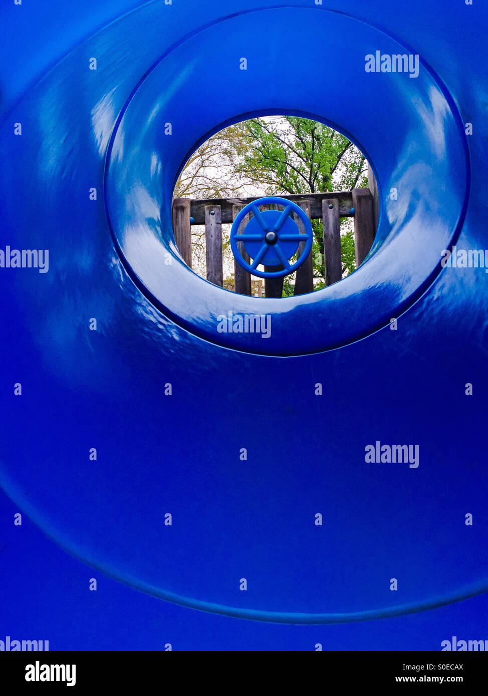 Blue Circles II - Smartphone Captured Stock Image