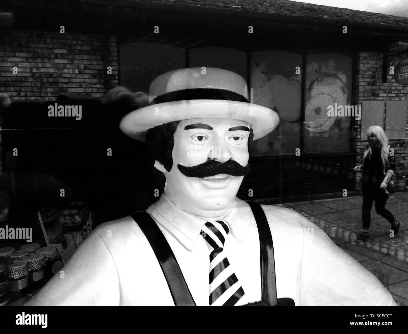 Independent butchers shop, Woodbridge, Suffolk, UK. - Smartphone Captured Stock Image