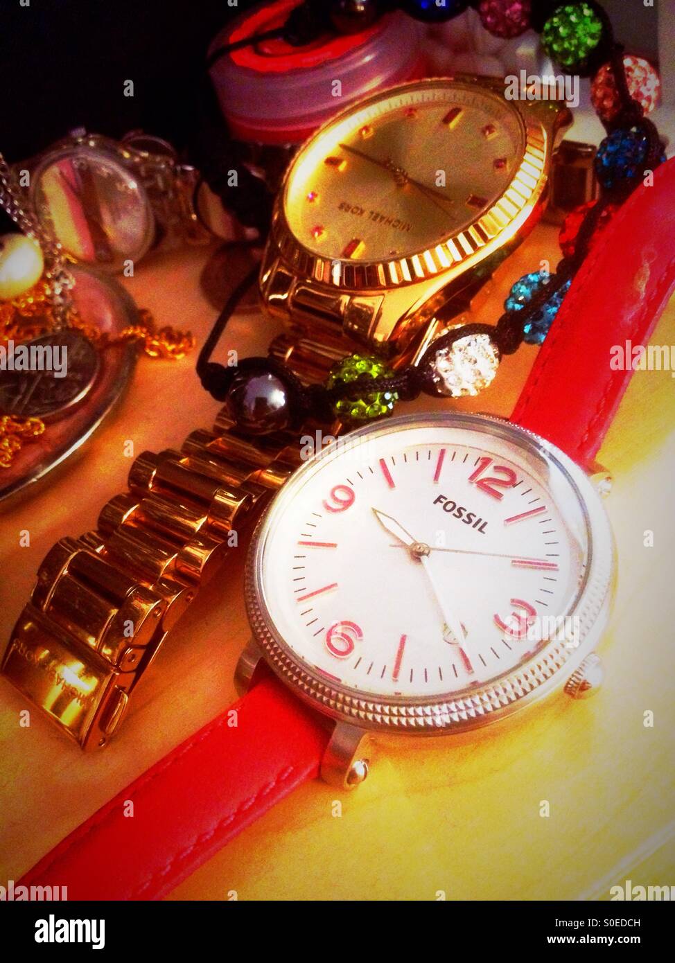 Watches and jewellery Stock Photo - Alamy