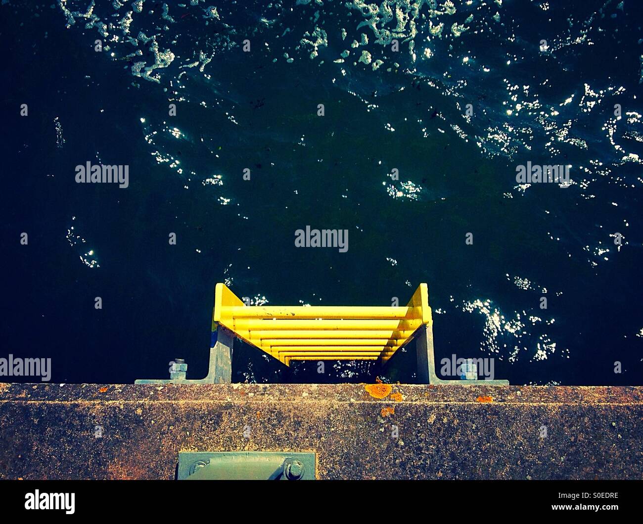 Rescue ladder - Smartphone Captured Stock Image