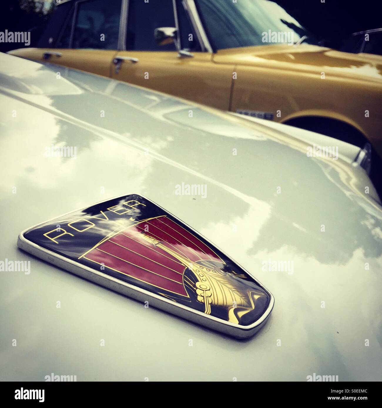 Classic Rover day out - Smartphone Captured Stock Image