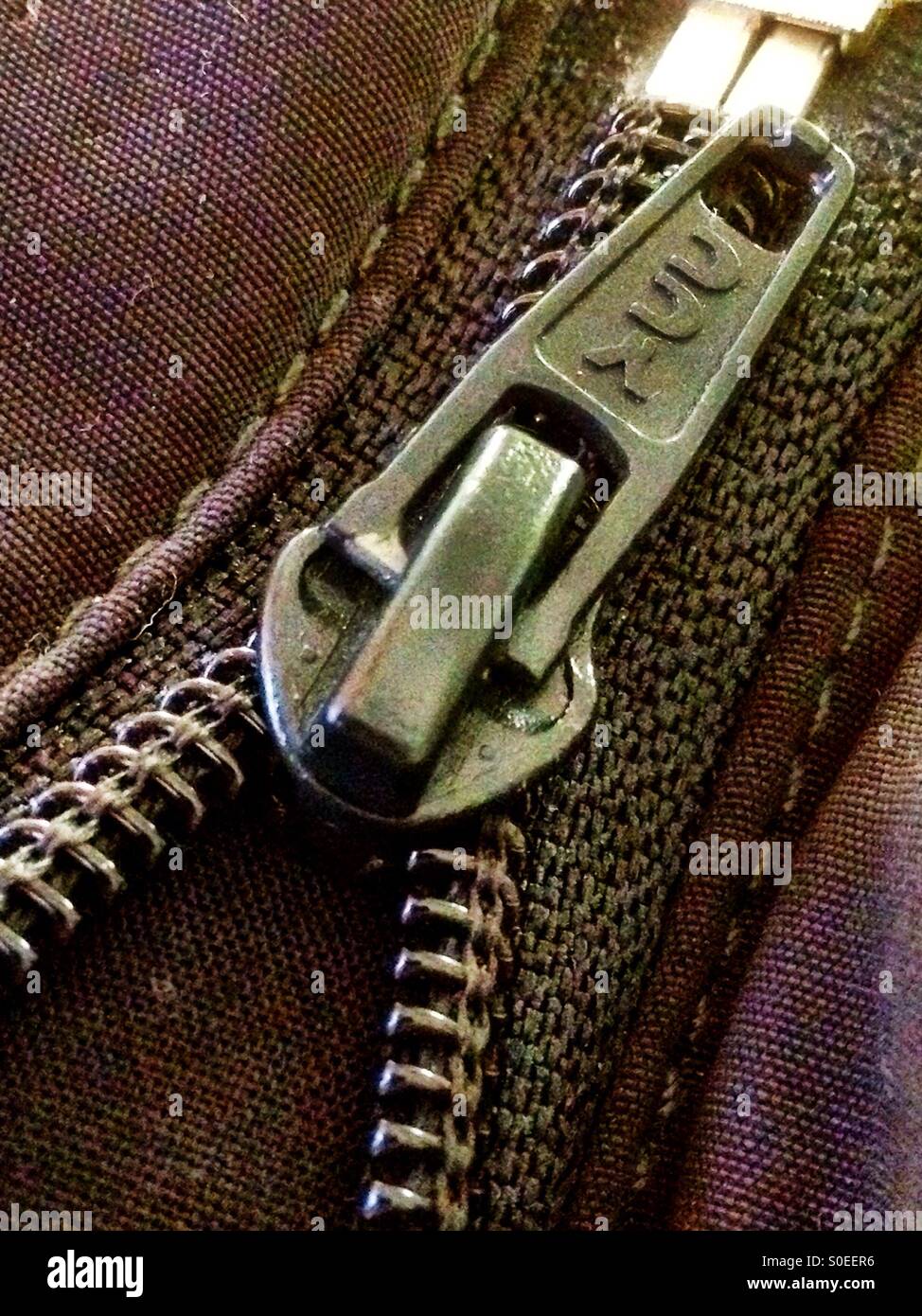 A zip. - Smartphone Captured Stock Image