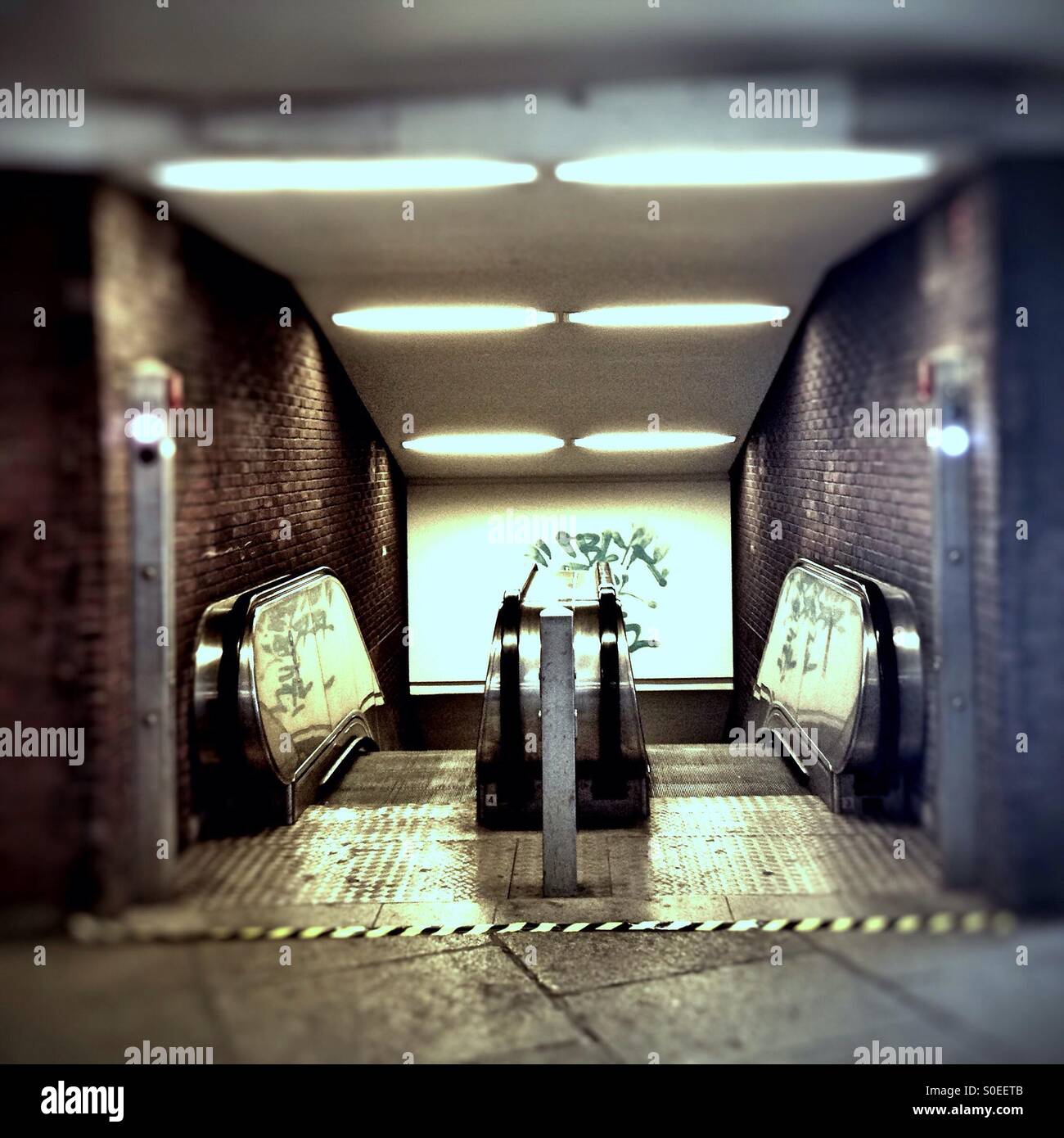 Subway Station in Berlin - Smartphone Captured Stock Image
