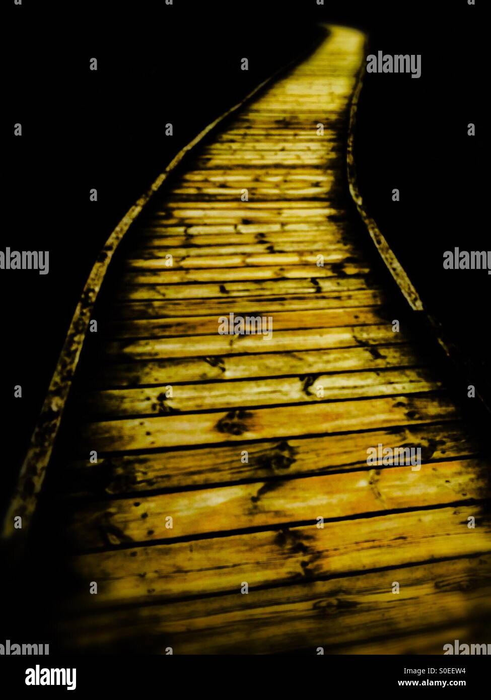 Old Boardwalk - Smartphone Captured Stock Image