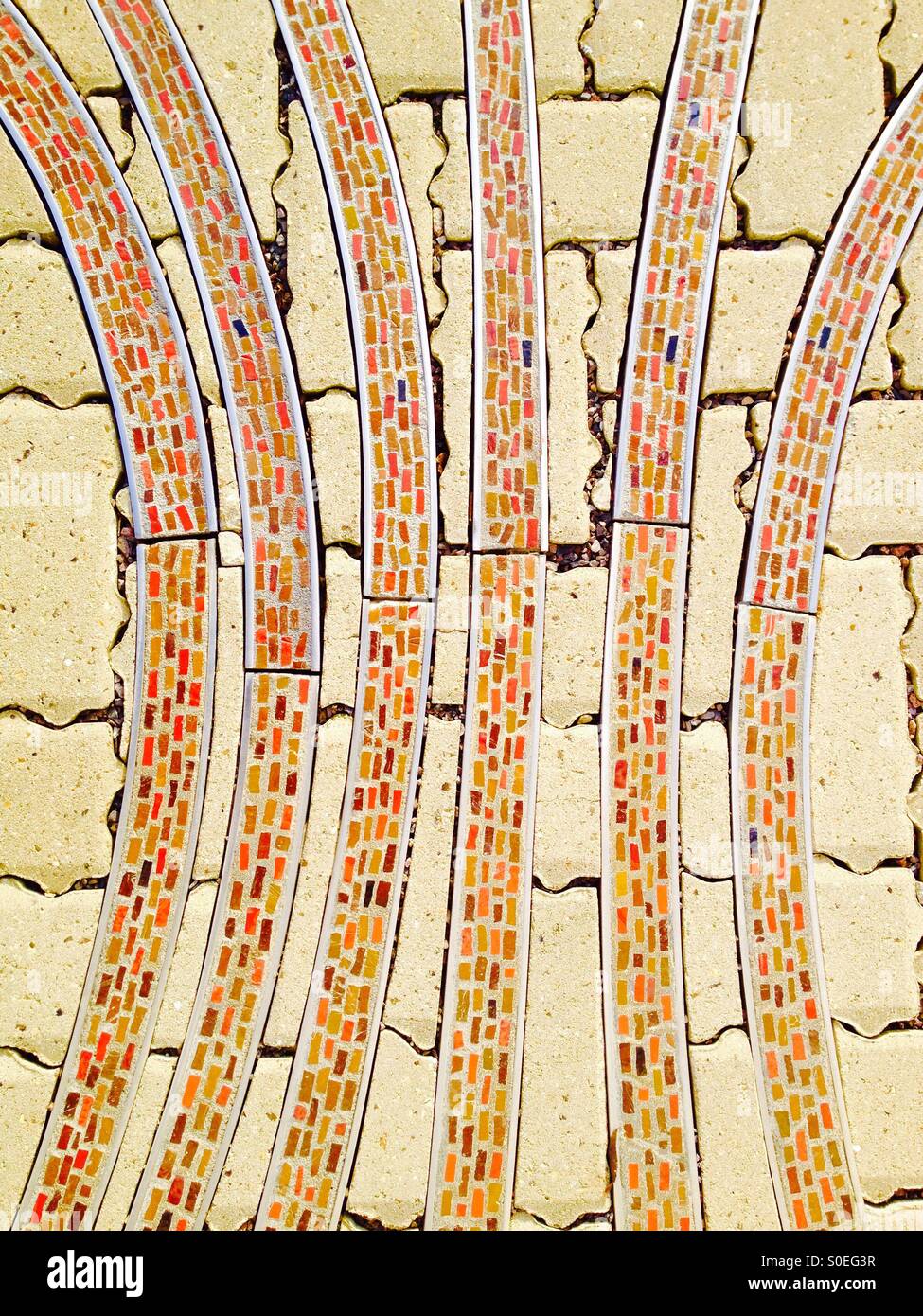 Mosaic art - Smartphone Captured Stock Image