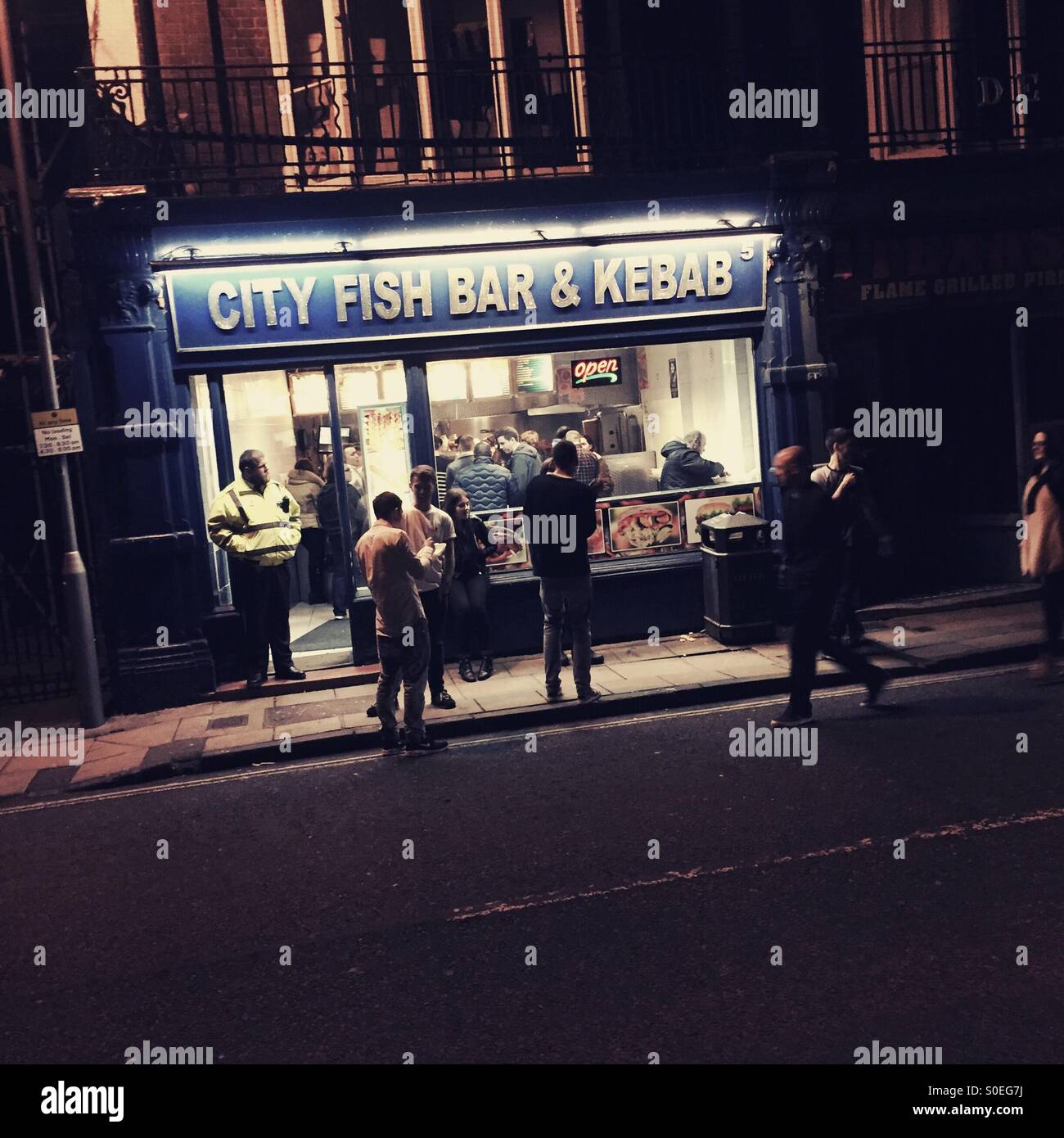 City fish and kebab in Winchester, UK Stock Photo Alamy