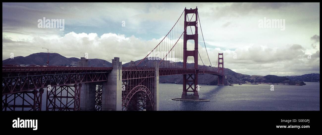 The Golden Gate Bridge. San Francisco, California, USA - Smartphone Captured Stock Image