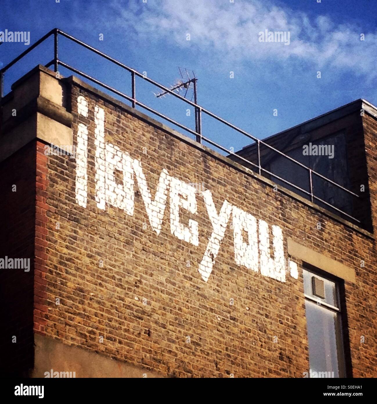 I Love You graffiti, London, UK Stock Photo