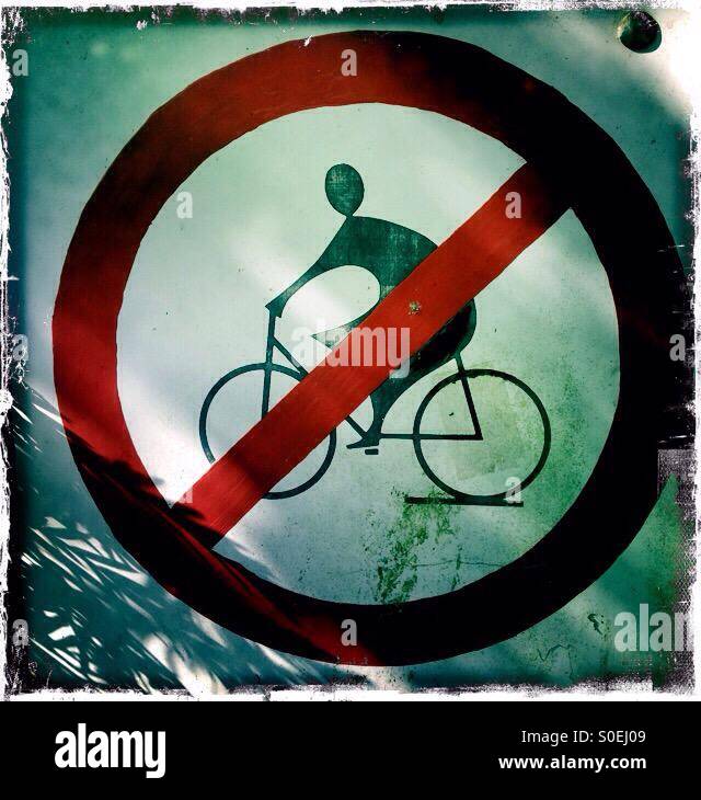 No bikes - Smartphone Captured Stock Image