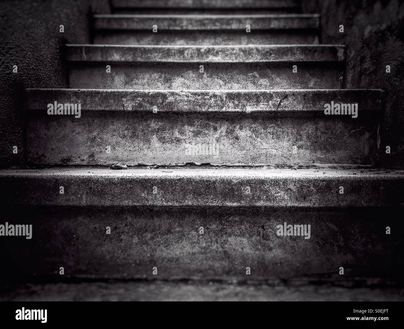 Steps in black and white - Smartphone Captured Stock Image