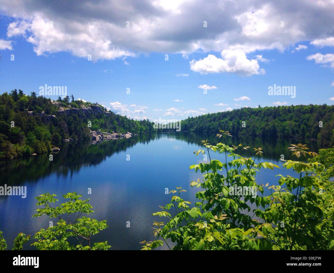 Lake Minnewaska, Kerhonkson, New York Stock Photo Alamy
