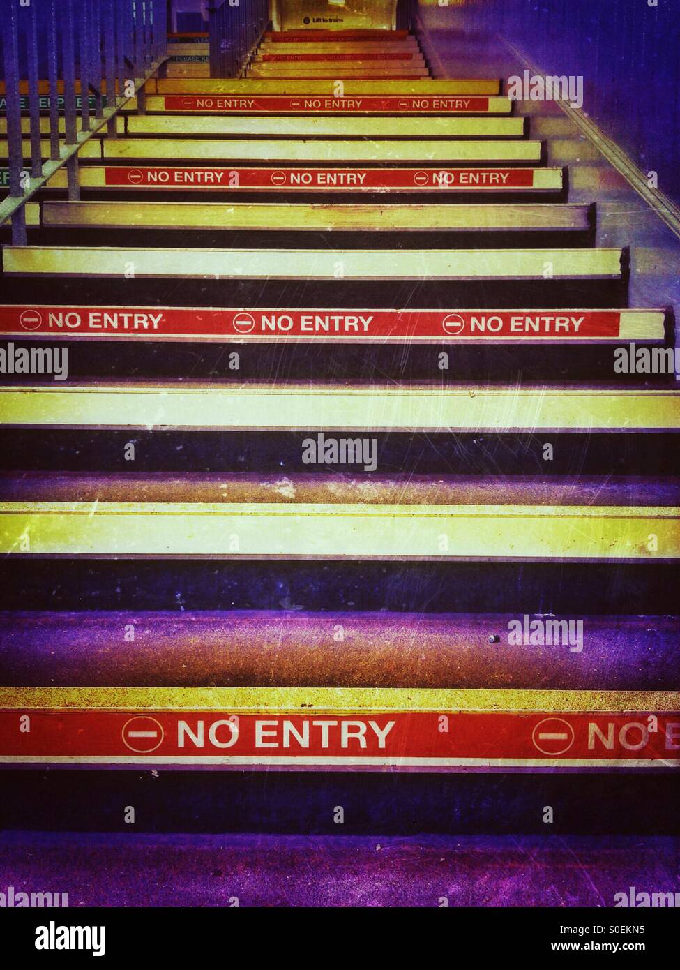 NO ENTRY - Smartphone Captured Stock Image