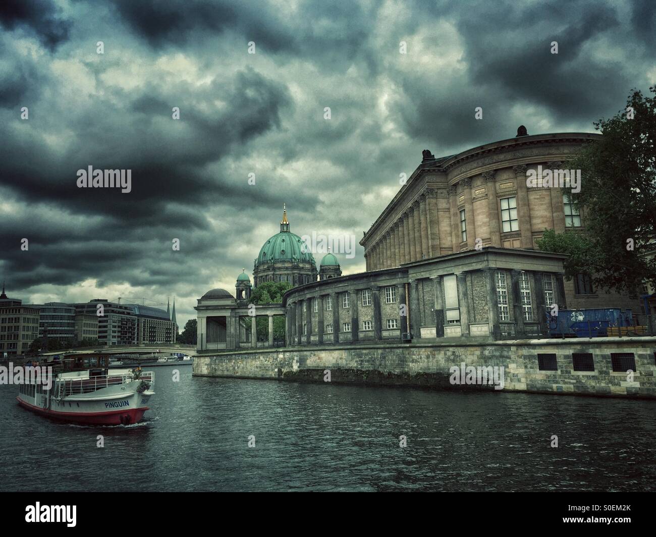 River Spree and Berliner Dom Berlin Germany Stock Photo