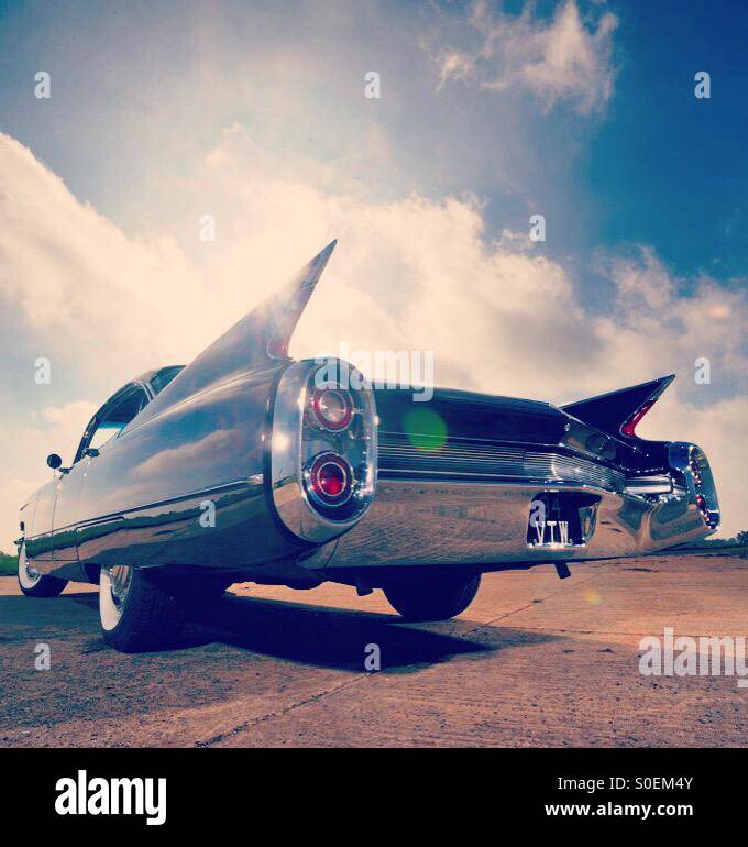 Fins'n'chrome. 1960 Series 62 Cadillac four door sedan - Smartphone Captured Stock Image
