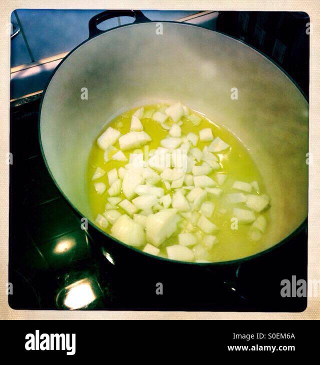 Onions sautee - Smartphone Captured Stock Image Onions sautee - Smartphone Captured Stock Image