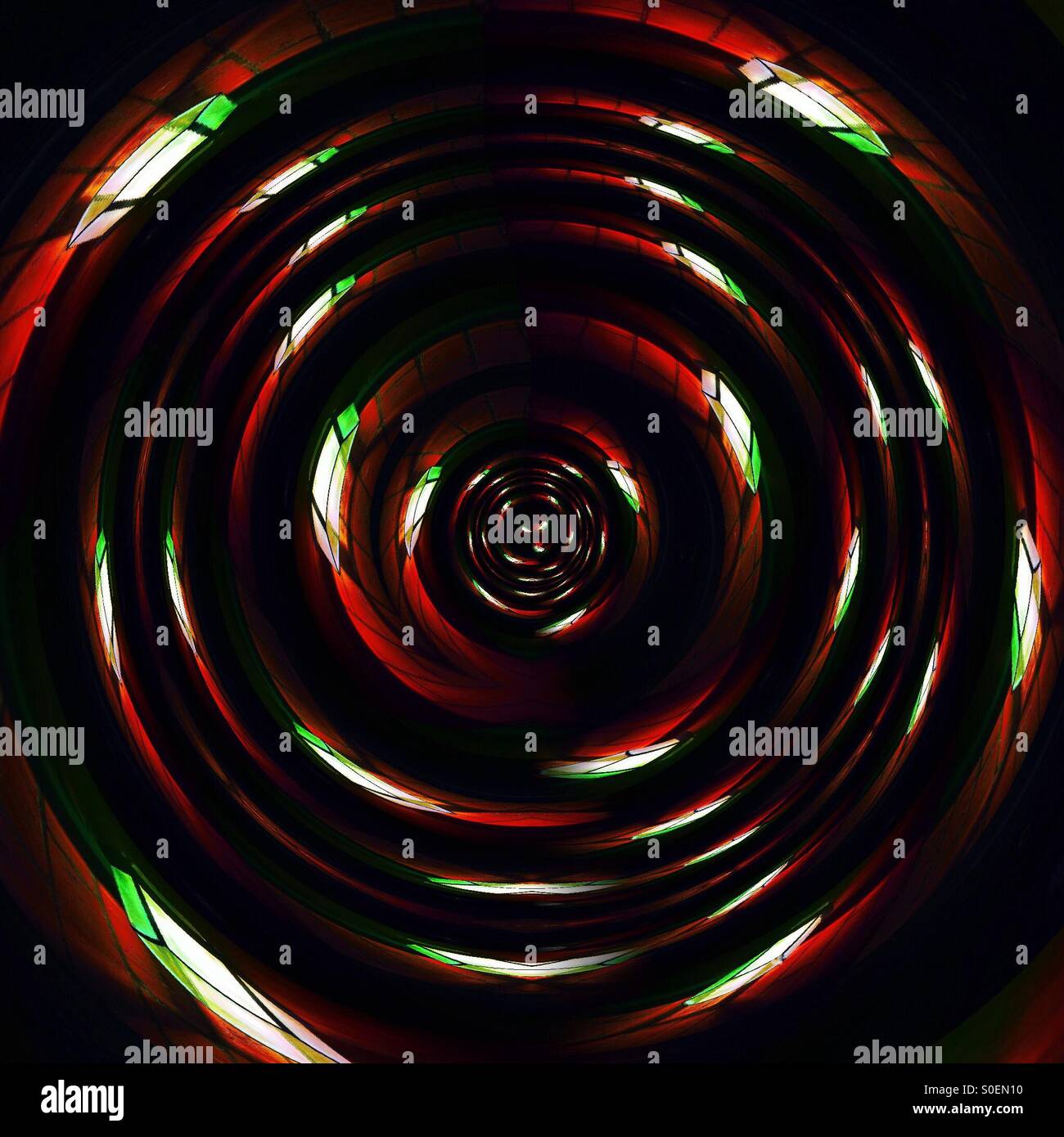 Spiral lights - Smartphone Captured Stock Image