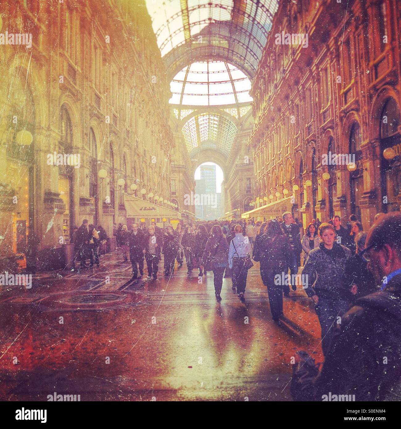 People in the city - Smartphone Captured Stock Image